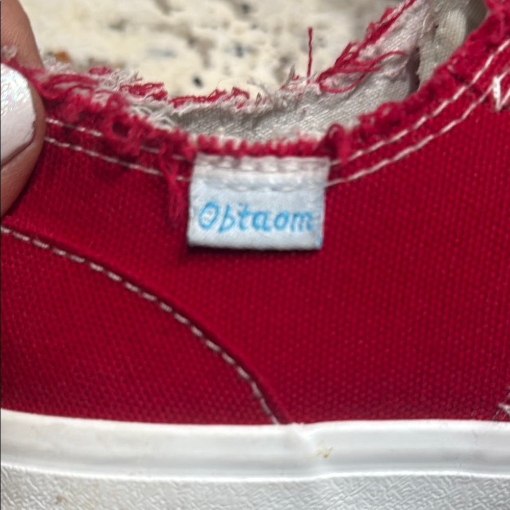Vibrant Red Sneakers - Picture 2 of 7